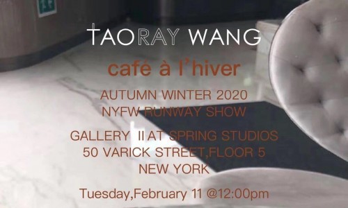 TAORAY WANG孤军征战纽约时装周，西服女王王陶呈现“黎明咖啡”！