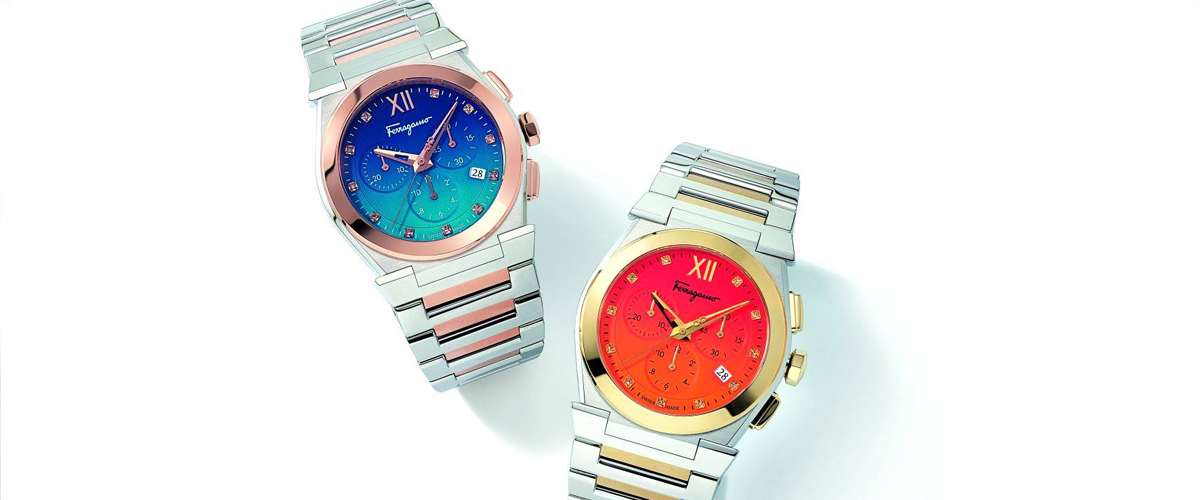 2023 春夏系列VEGA CHRONO 女式款，色彩是新款Vega女式时计系列的明星